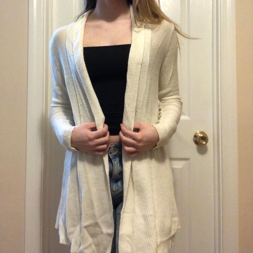 White Cardigan - Size S from Loft